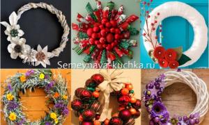 Mga bituin at wreath ng Bagong Taon: gumawa ng sarili mong mga dekorasyon
