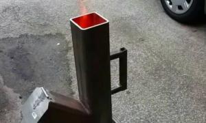 Do-it-yourself camping wood-burning stove
